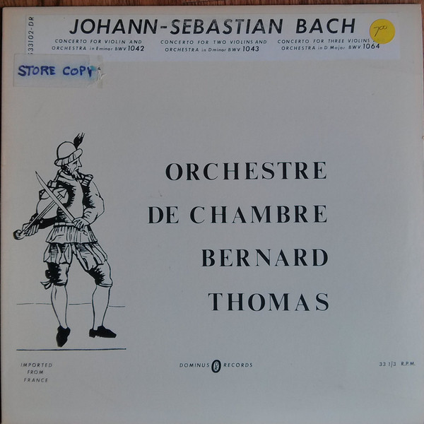 Concerto For 2 Violins And Orchestra In D Minor BWV 1043/Concerto For Violin And Orchestra In E Minor BWV 1042/  /Concerto For 3 Violins In D Major BWV 1064