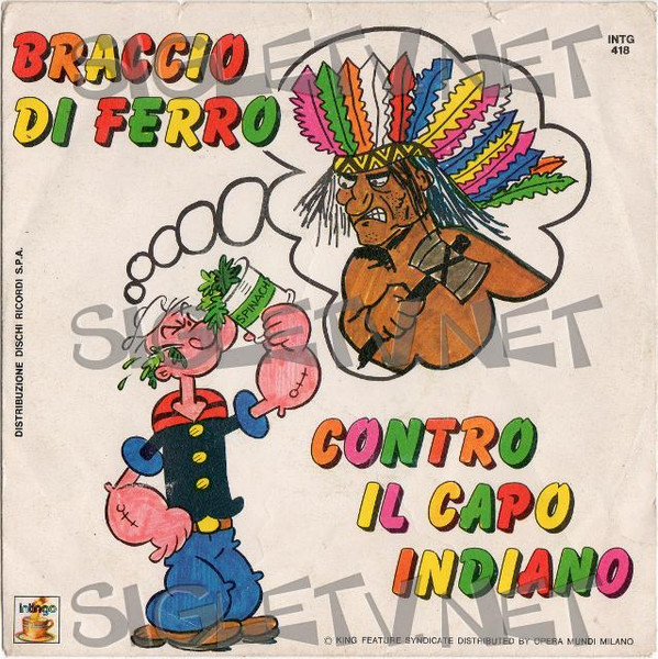 Braccio Di Ferro Contro Il Capo Indiano