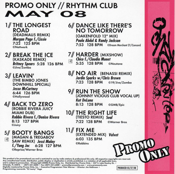 Promo Only Rhythm Club: May 08