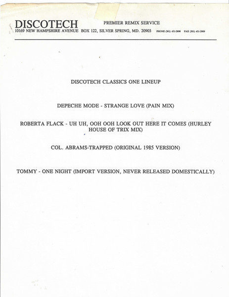 DiscoTech Classics One