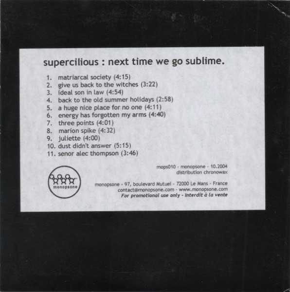 Next Time We Go Sublime