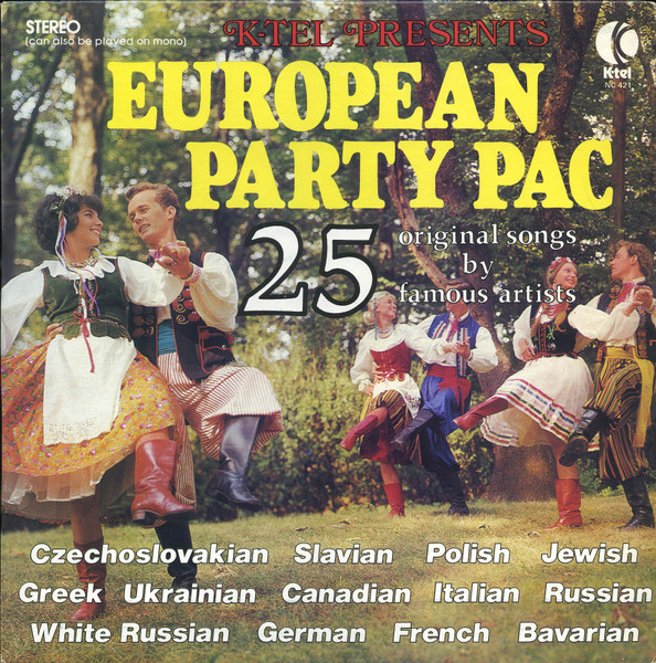 European Party Pac 25 Original Songs By Famous Artists