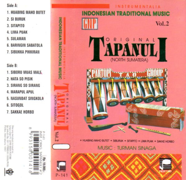  Instrumentalia - Indonesian Traditional Music Vol. 2: Original Tapanuli (North Sumatera)