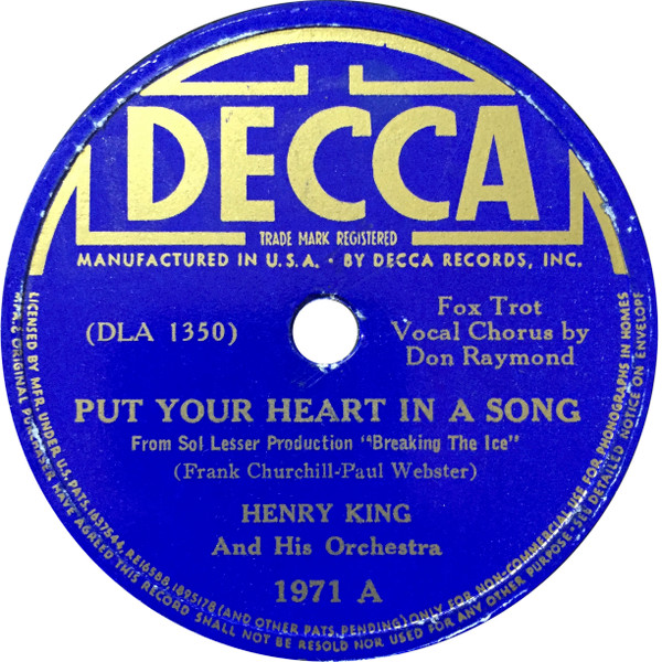 Put Your Heart In A Song / The Sunny Side Of Things