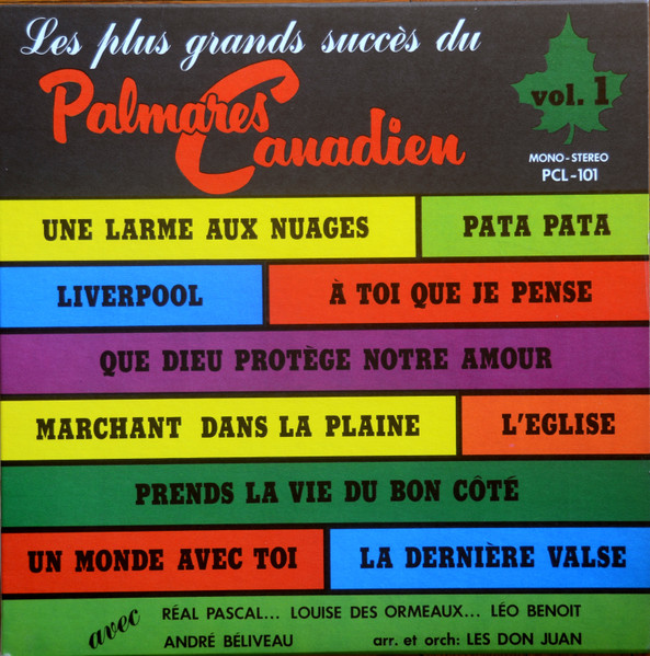 Les Plus Grands Succès Du Palmarès Canadien, Vol.1
