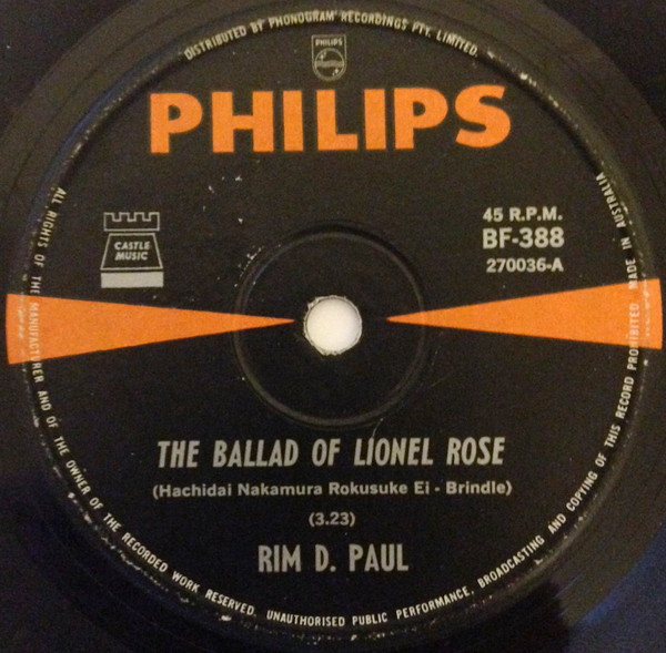 The Ballad Of Lionel Rose
