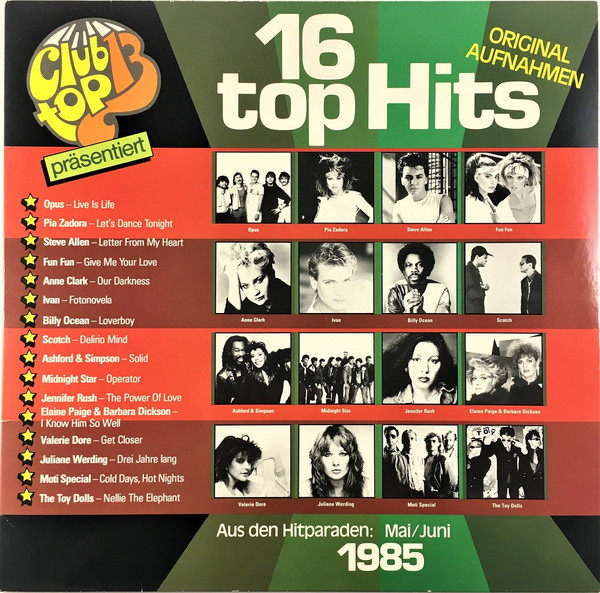 16 Top Hits - Aus Den Hitparaden: Mai / Juni 1985