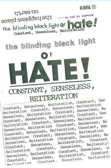 Constant, Senseless, Reiteration