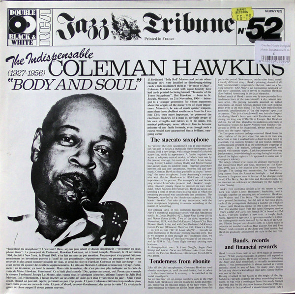 The Indispensable Coleman Hawkins "Body And Soul" (1927-1956)