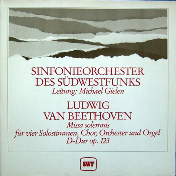 Missa Solemnis Für Vier Solostimmen, Chor, Orchester Und Orgel D-Dur Op. 123
