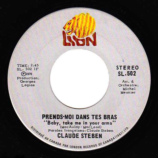 Prends-Moi Dans Tes Bras