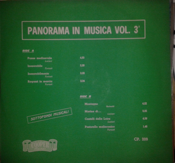 Panorama In Musica Vol. 3°