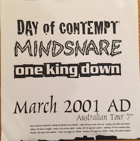 March 2001 AD Australian Tour 7"