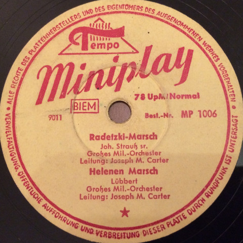 Radetzky-Marsch / Helenen Marsch / Bayrischer Defiliermarsch / Hoch Heidecksburg