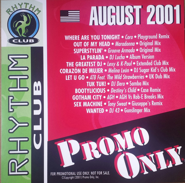 Promo Only Rhythm Club: August 01