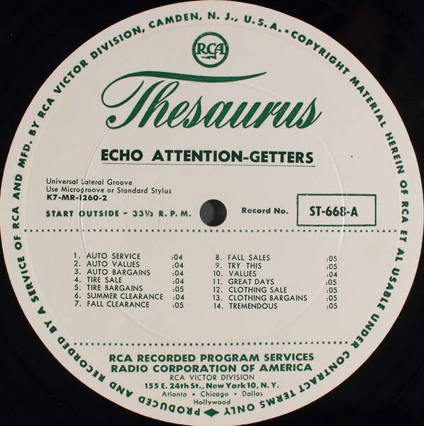 Echo Attention-Getters