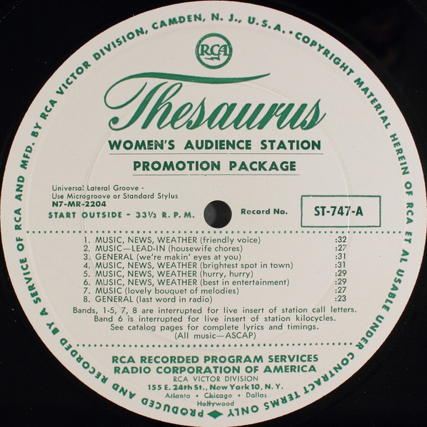 Women's Audience Station Promotion Package / "Sell-Tunes"