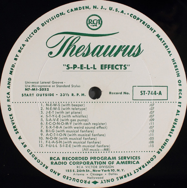 "S-P-E-L-L Effects" / Echo Attention-Getters