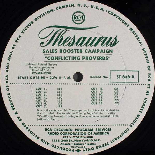 Sales Booster Campaign: "Conflicting Proverbs"