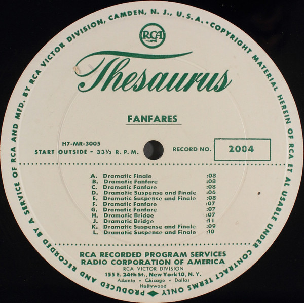 Fanfares / Baseball Themes (Vocal)