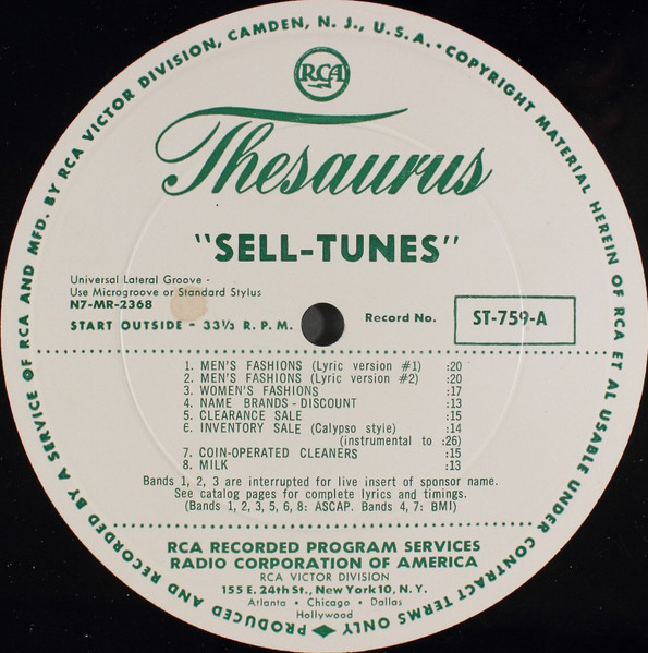 "Sell-Tunes" / "Big Parade" -  Station Promotion Package
