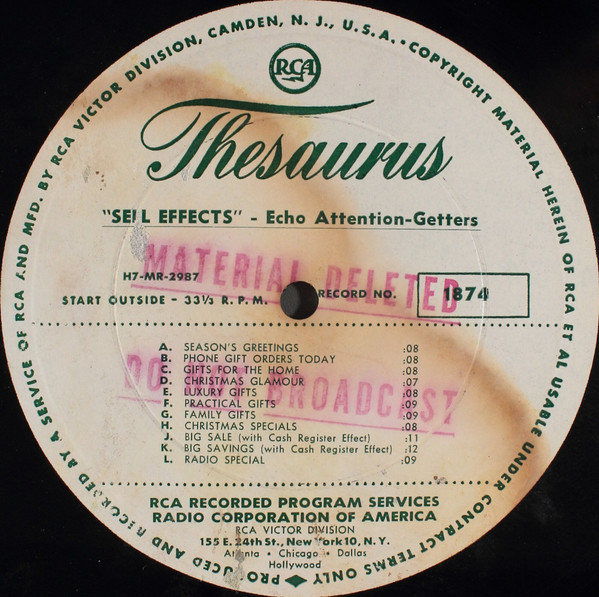 "Sell Effects" - Echo Attention-Getters / The Christmas Miracle Of Jaspar Crown (Part 2)