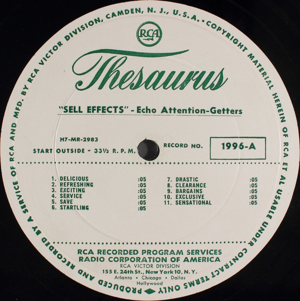 "Sell Effects" - Echo Attention-Getters