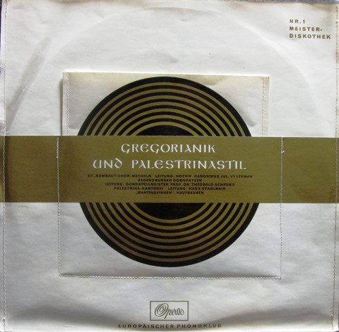 Gregorianik Und Palestrinastil