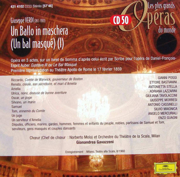 Un Ballo In Maschera (Un Bal Masqué) (I)