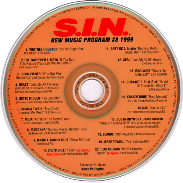 S.I.N. New Music Program #8 1999