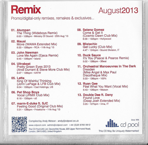 Remix August 2013
