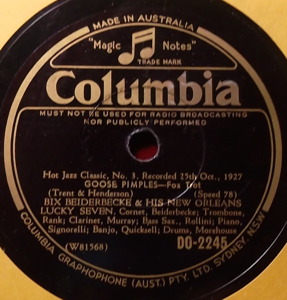 Goose Pimples / Royal Garden Blues