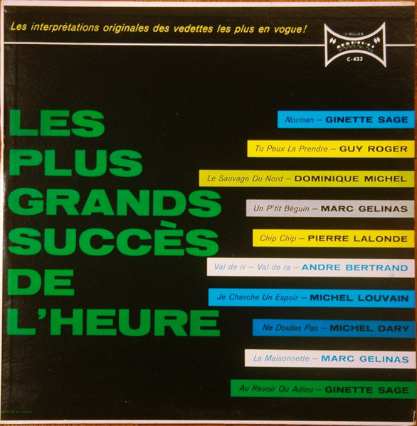 Les Plus Grands Succès De L'Heure