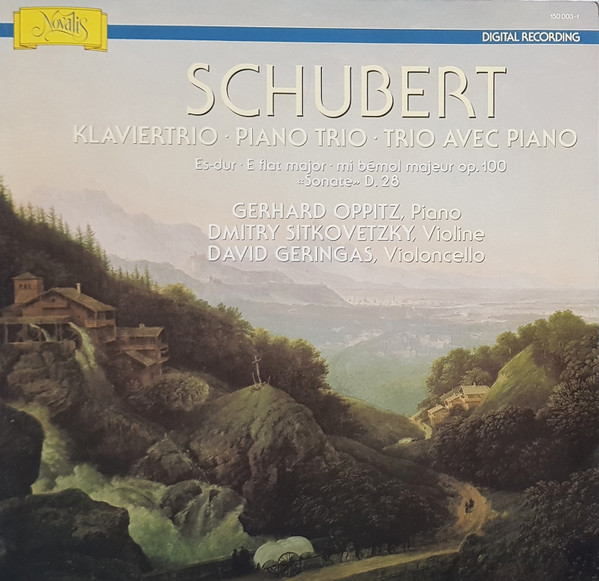 Klaviertrio - Piano Trio . Trio Avec Piano (Es-Dur - E Flat Major - Mi Bemol Majeur) Op. 100 "Sonate" D. 28)