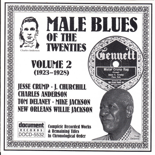 Male Blues Of The Twenties Volume 2 (1923-1928) Complete Recorded Works And Remaining Titles in Chronological Order