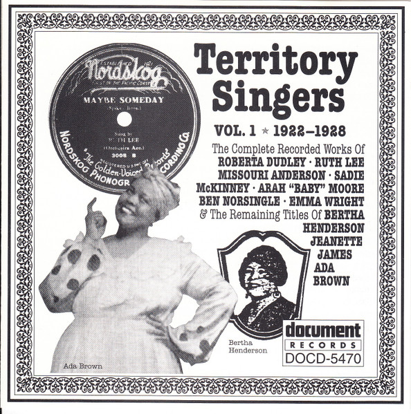 Territory Singers (Vol. 1 1922-1928)