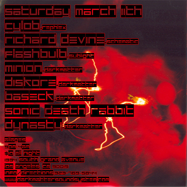 Diskore:  Recorded Live Saturday March 11th At Darkmatter Soundsystem "Extreme Electronics And Splintered Beats"