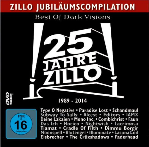 Zillo Jubiläumscompilation Best Of Dark Visions 25 Jahre Zillo 1989 - 2014