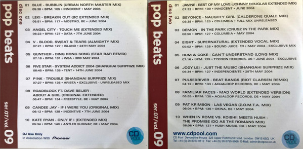 CD Pool Pop Beats  Series 07 Volume 9