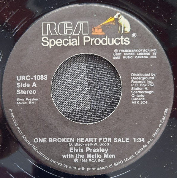 One Broken Heart For Sale / U.S. Male