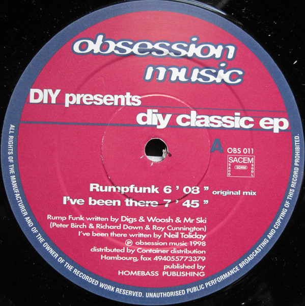 Obsession Music Presents Diy Classic EP
