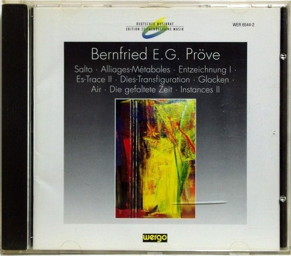 Salto · Alliages-Métaboles · Entzeichnung I · Es-Trace II · Dies-Transfiguration · Glocken · Air · Die Gefaltete Zeit · Instances II