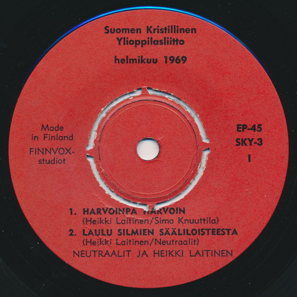 Harvoinpa Harvoin / Laulu Silmien Sääliloisteesta / Vaivaisen Hiljaishoito