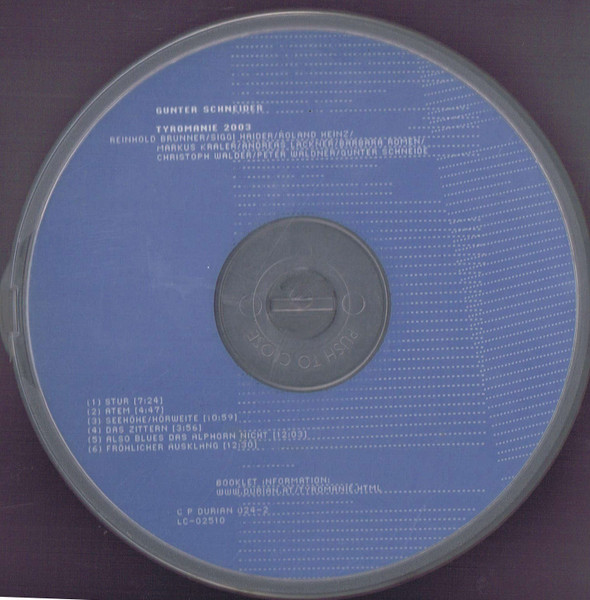 Tyromanie 2003