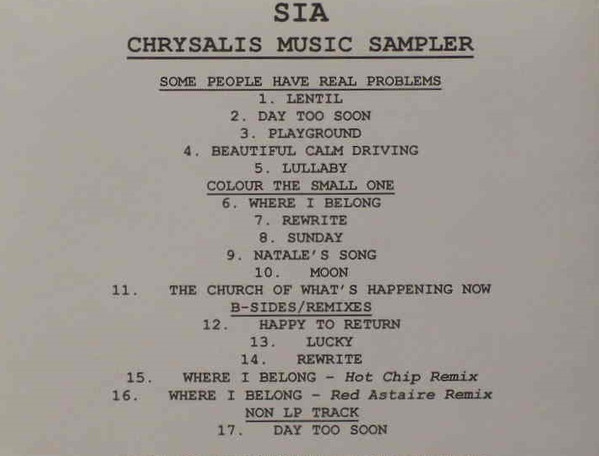 Chrysalis Music Sampler