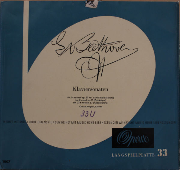 Klaviersonaten / Nr. 14 Cis-Moll Op. 27, Nr.2 (Mondscheinsonate) / Nr 8 C-Moll Op. 13 (Pathétique) / Nr. 23 F-Moll Op. 57 (Appassionata)