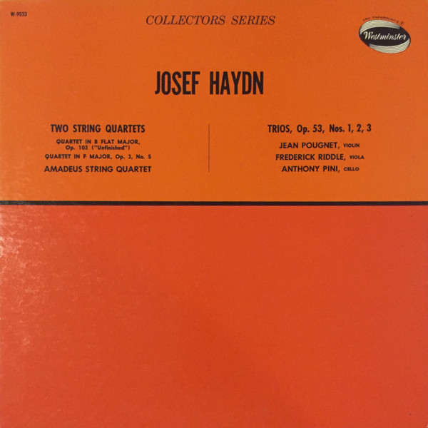 Two String Quartets / Trios, Op. 53, Nos. 1, 2, 3