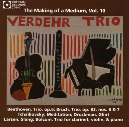 Trio, Op. 6; Trio, Op. 83, Nos. 6 & 7; Meditation; Glint; Slang; Trio For Clarinet, Violin, & Piano
