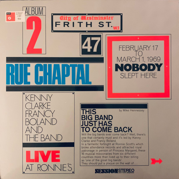 Live At Ronnie's ; Album 2 ; Rue Chaptal