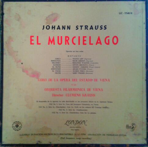 Die Fledermaus = El Murciélago (Opereta En Tres Actos)